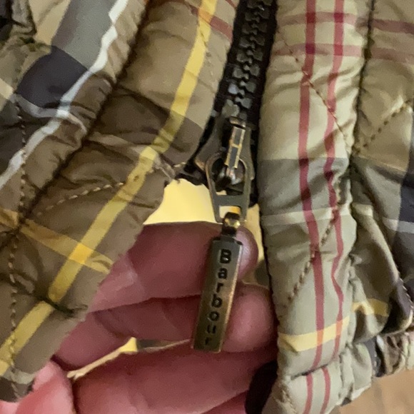 Barbour plaid polar quilt jacket Size 10 - Picture 3 of 8